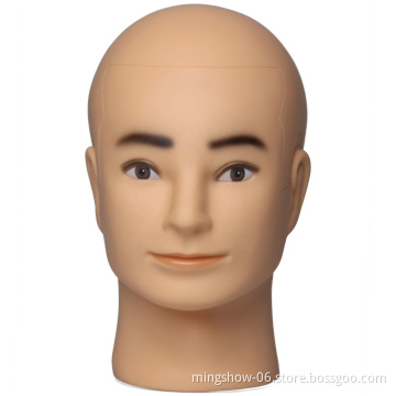 mannequin head bald wig, durable wig standing stand